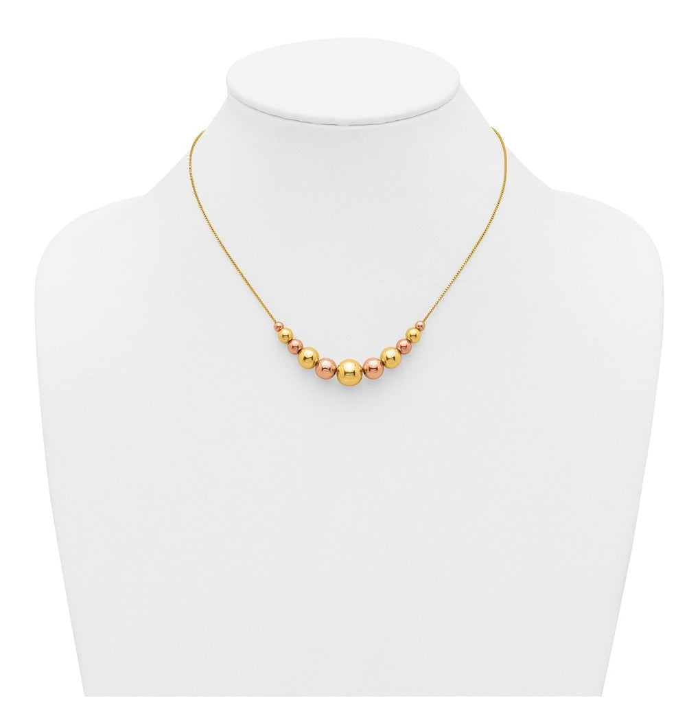 1/20 14K Gold Filled Or Sterling Silver Adjustable Add-A-Bead Cable Chain Necklace