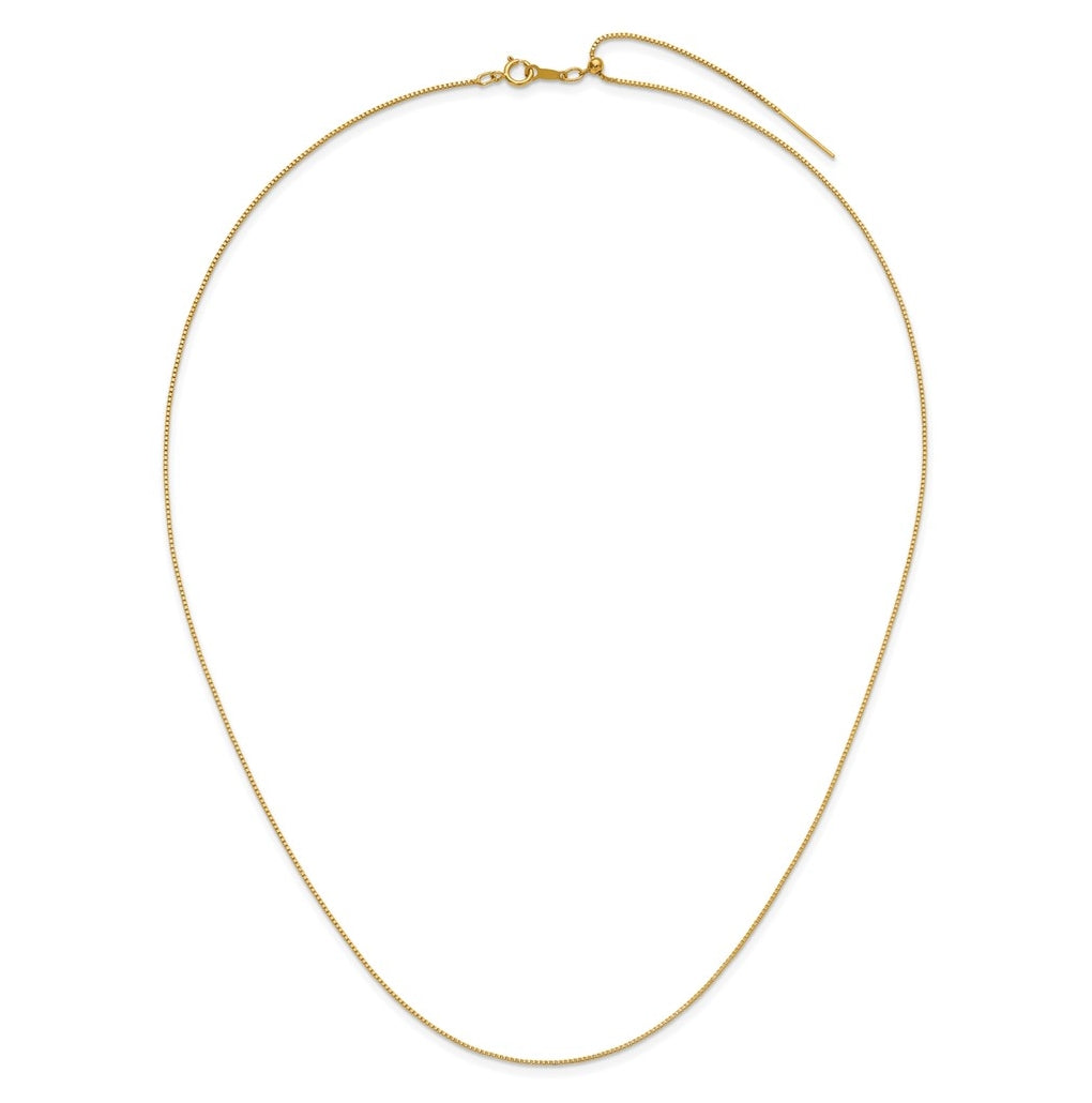 1/20 14K Gold Filled Or Sterling Silver Adjustable Add-A-Bead Cable Chain Necklace