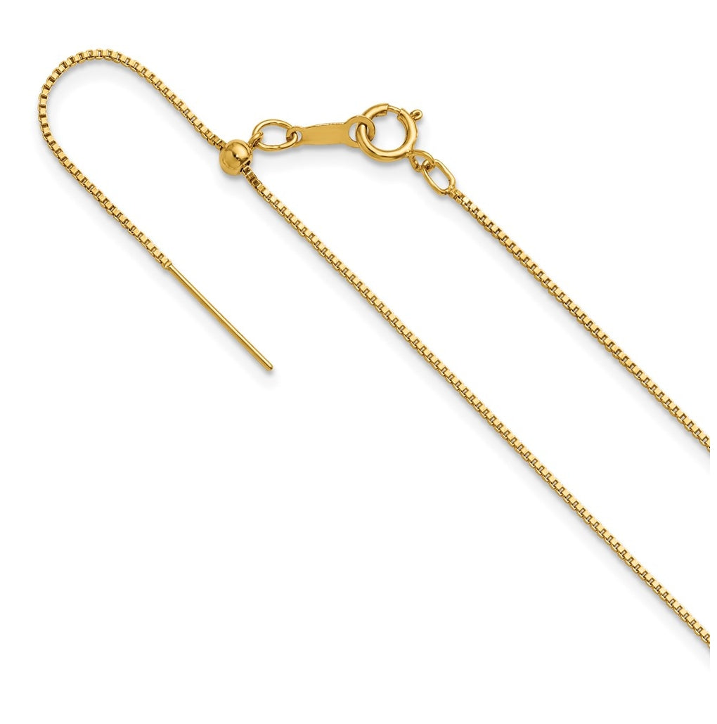 1/20 14K Gold Filled Or Sterling Silver Adjustable Add-A-Bead Cable Chain Necklace
