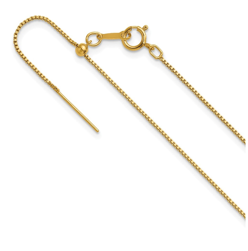 1/20 14K Gold Filled Or Sterling Silver Adjustable Add-A-Bead Cable Chain Necklace