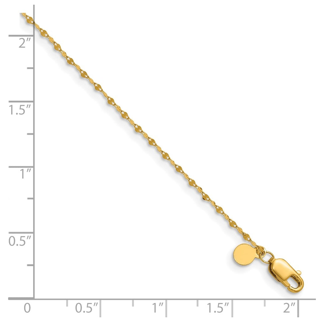 1/20 14K Gold Filled Alternate Anchor w/Lobster Clasp Chain