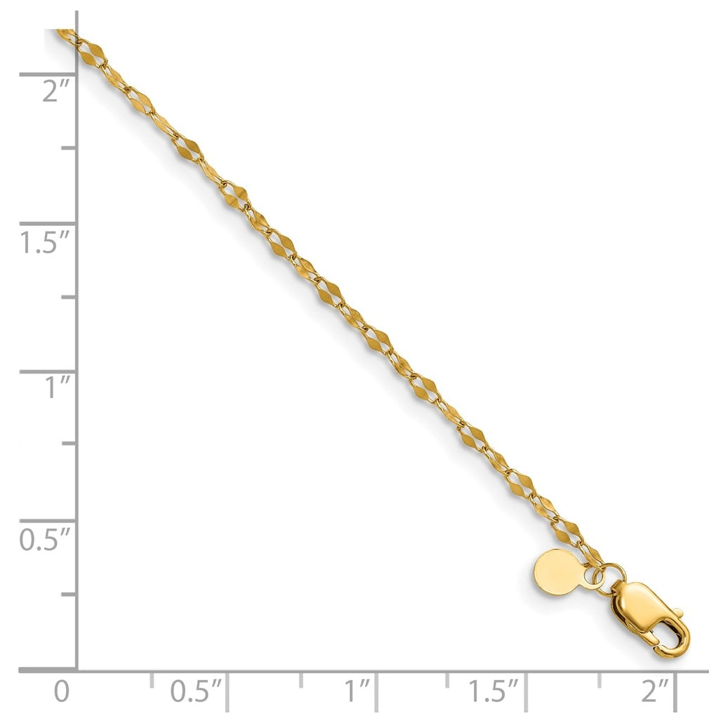 1/20 14K Gold Filled Alternate Anchor w/Lobster Clasp Chain