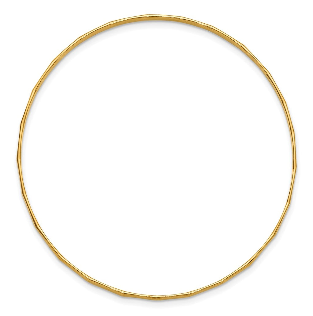 1/20 14K Gold Filled Hammered 1.70mm Wire Stacking Bangle