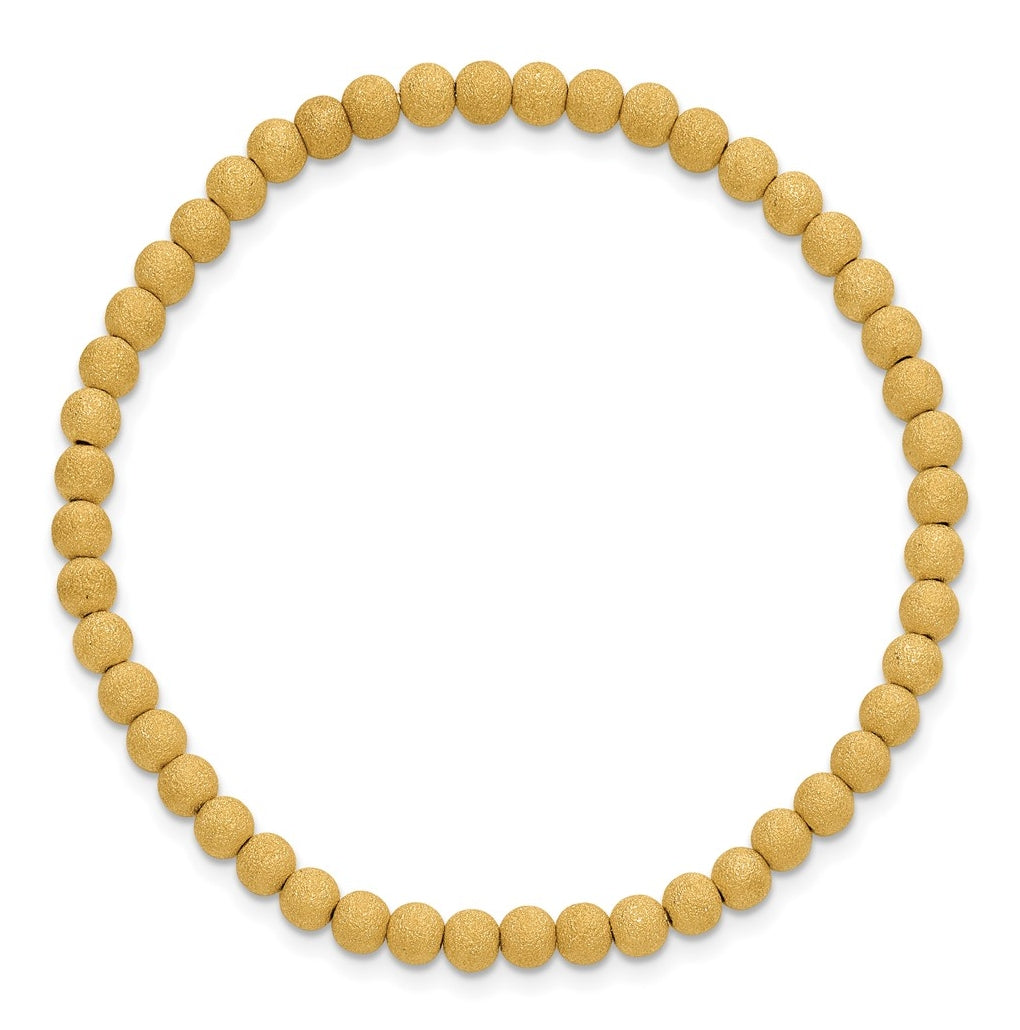 1/20 14K Gold Filled Stardust 4.0mm 7in Stretch Bracelet