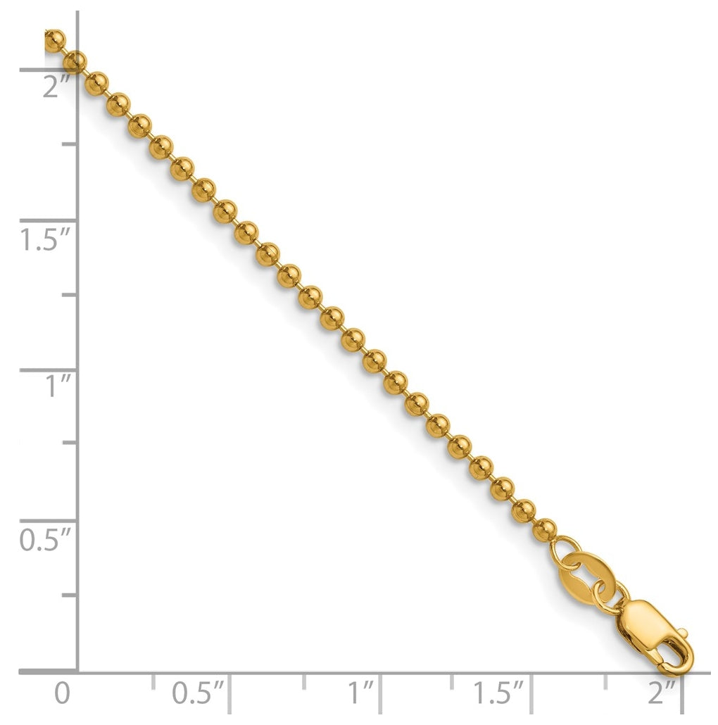 1/20 14K Gold Filled Ball with Lobster Clasp Chain