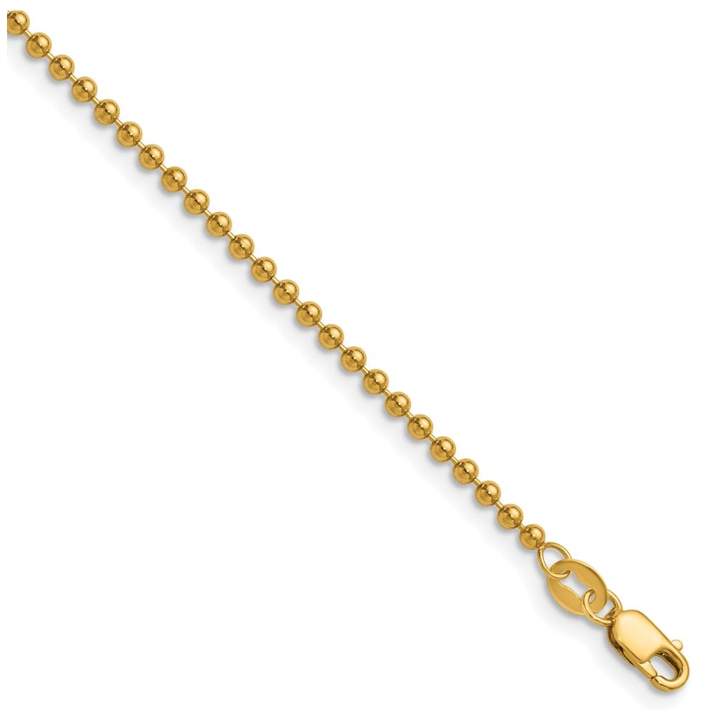 1/20 14K Gold Filled Ball with Lobster Clasp Chain