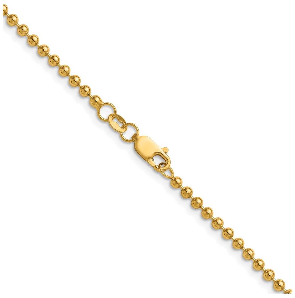 1/20 14K Gold Filled Ball with Lobster Clasp Chain