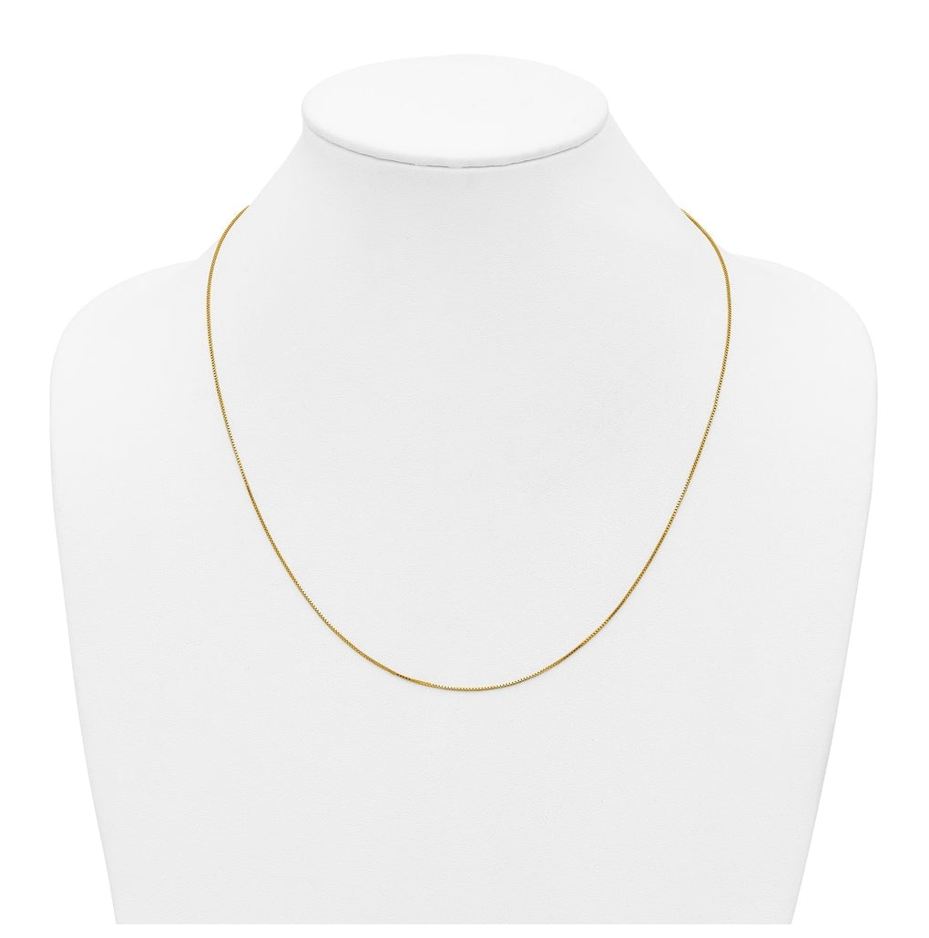 1/20 14K Gold Filled .80mm Adjustable Box 22in Chain