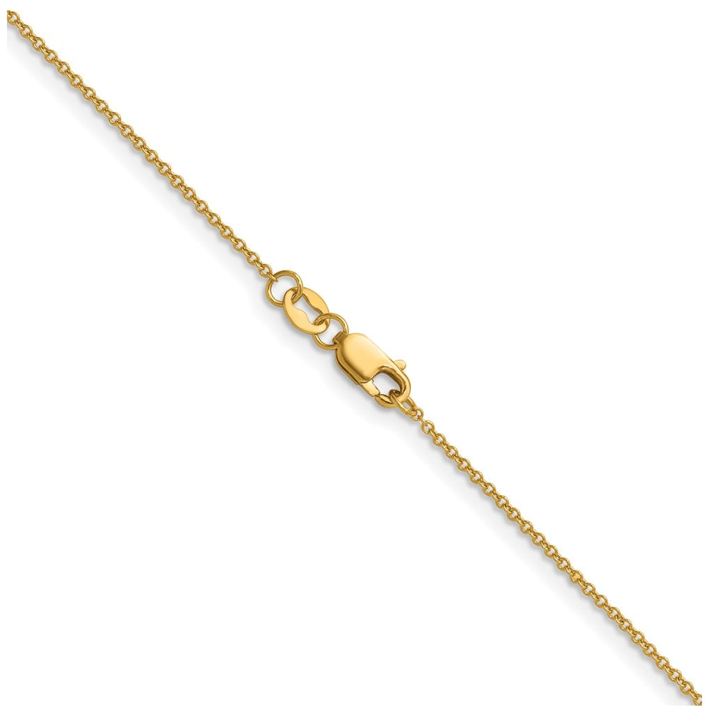 1/20 14K Gold Filled 1.15mm Cable w/Lobster Clasp Carded Chain