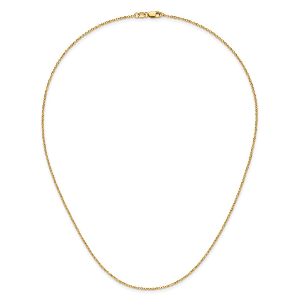 1/20 14K Gold Filled Flat Cable with Lobster Clasp Chain
