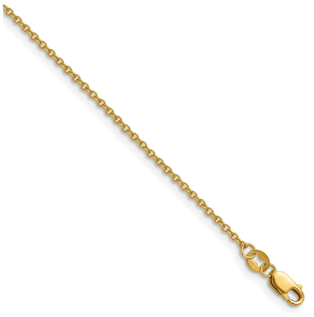 1/20 14K Gold Filled Flat Cable with Lobster Clasp Chain