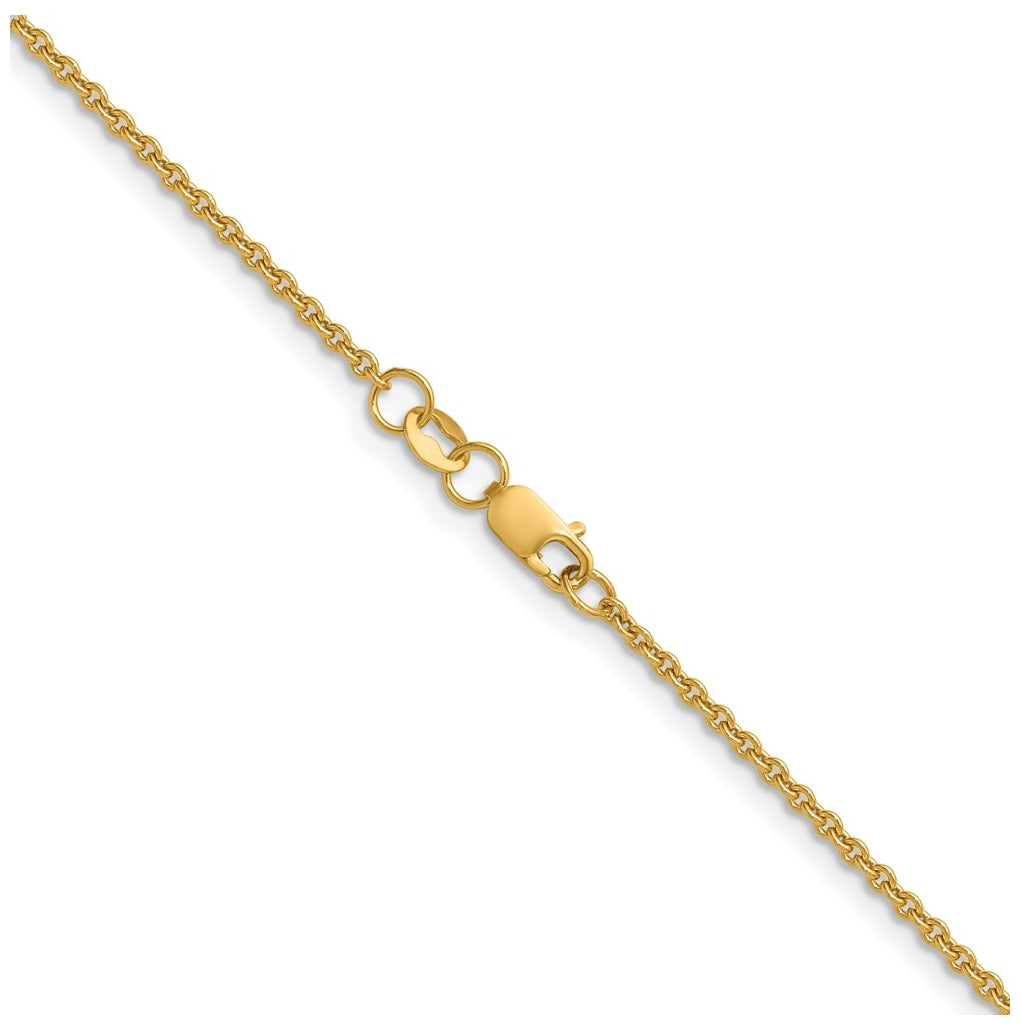 1/20 14K Gold Filled Flat Cable with Lobster Clasp Chain