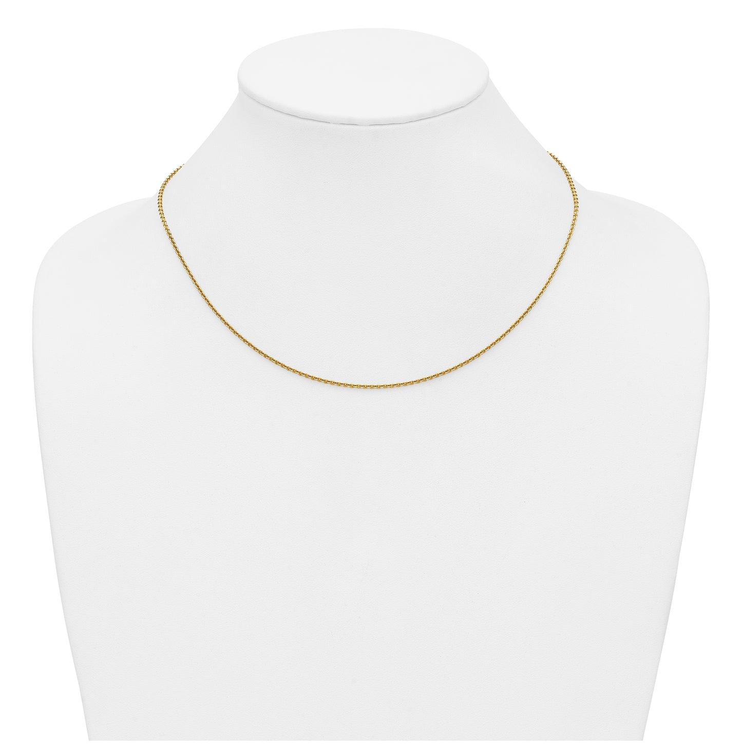 1/20 14K Gold Filled Flat Cable with Lobster Clasp Chain