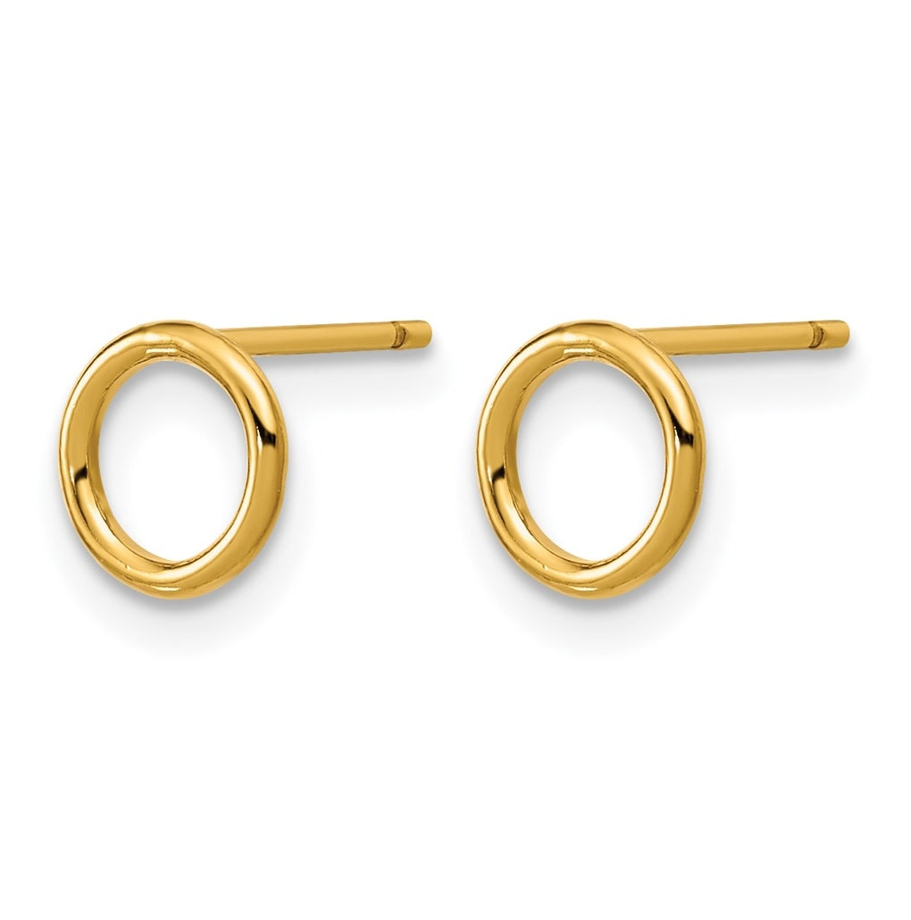 1/20 14K Gold Filled 7mm Open Circle Post Earrings