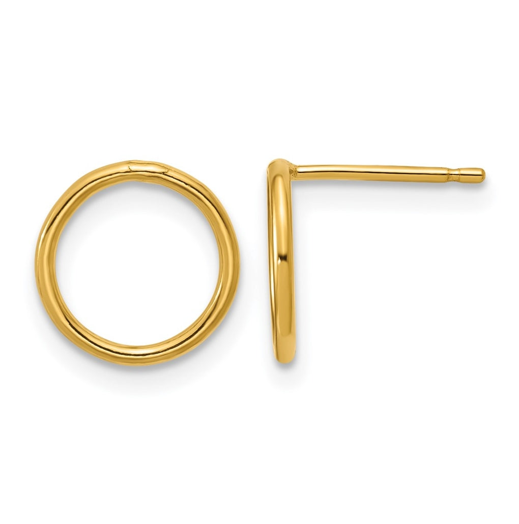 1/20 14K Gold Filled 10mm Open Circle Post Earrings