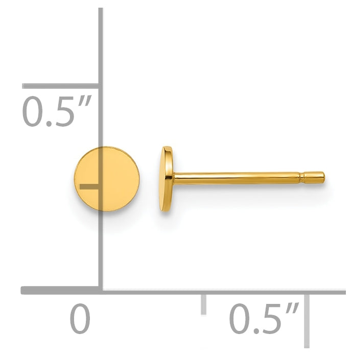 1/20 14K Gold Filled Circle Post Earrings