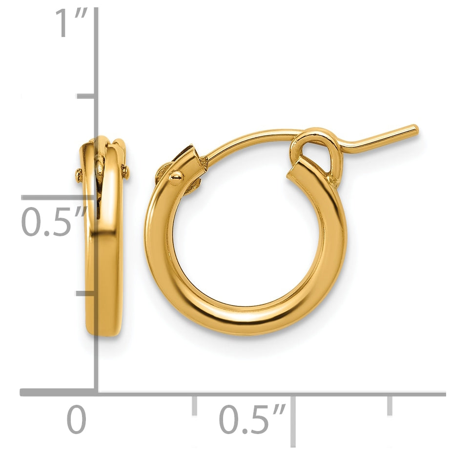 1/20 14K Gold Filled Eurowire Hoop Earrings