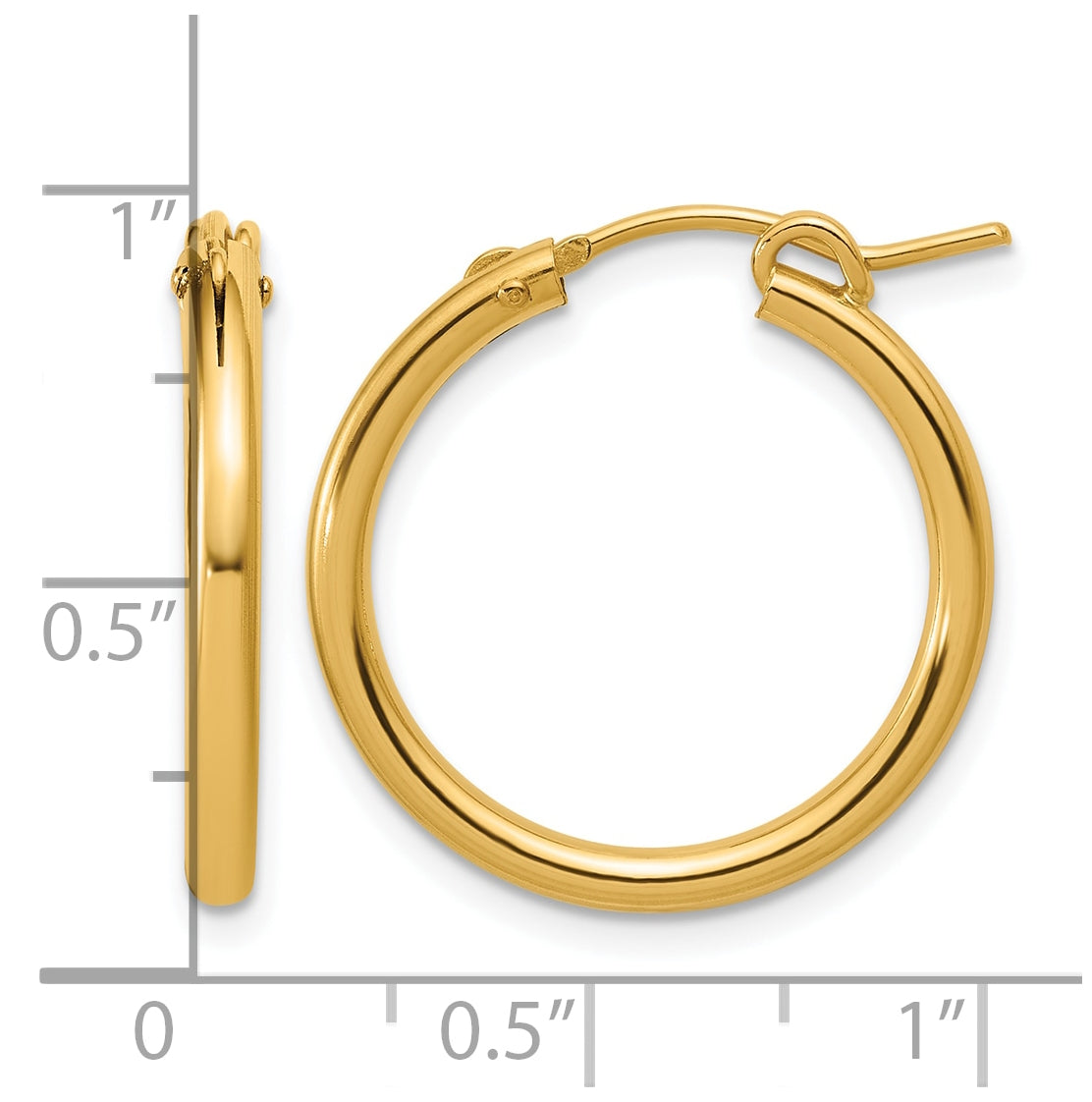 1/20 14K Gold Filled Eurowire Hoop Earrings