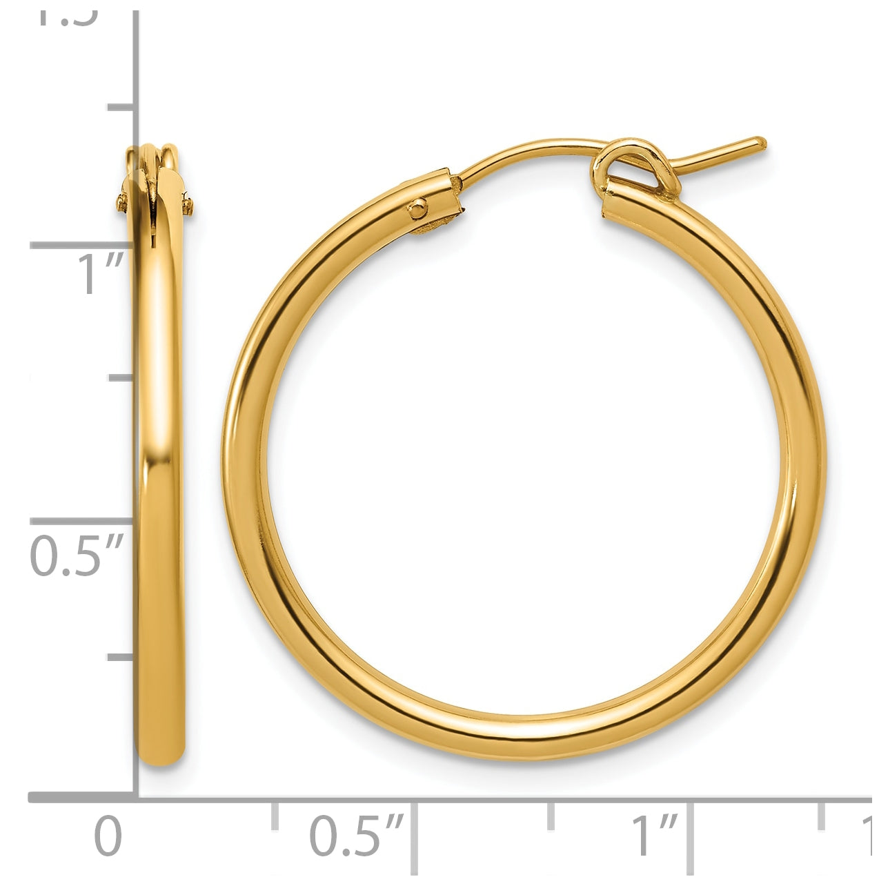 1/20 14K Gold Filled Eurowire Hoop Earrings