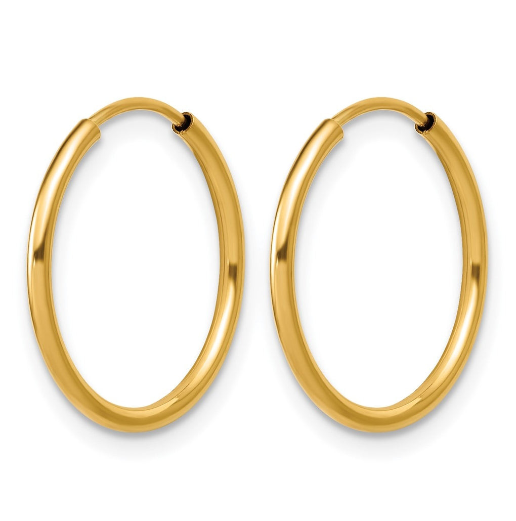 1/20 14K Gold Filled Endless Hoop Earrings
