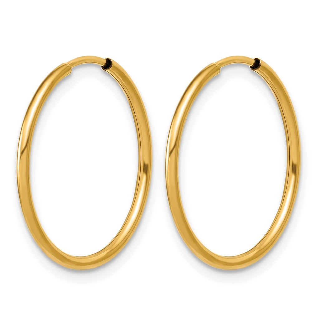 1/20 14K Gold Filled Endless Hoop Earrings