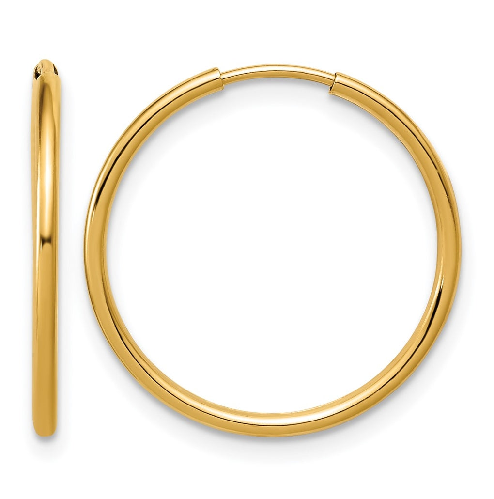 1/20 14K Gold Filled Endless Hoop Earrings