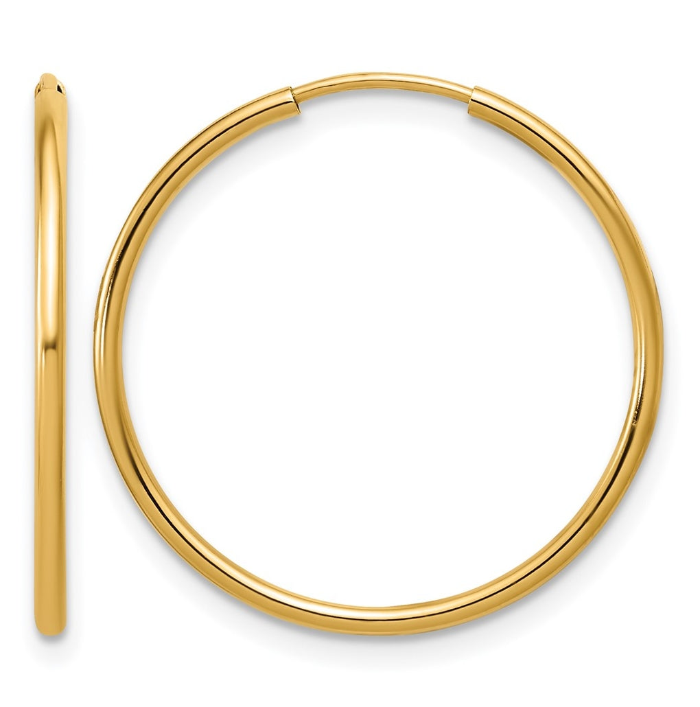 1/20 14K Gold Filled Endless Hoop Earrings