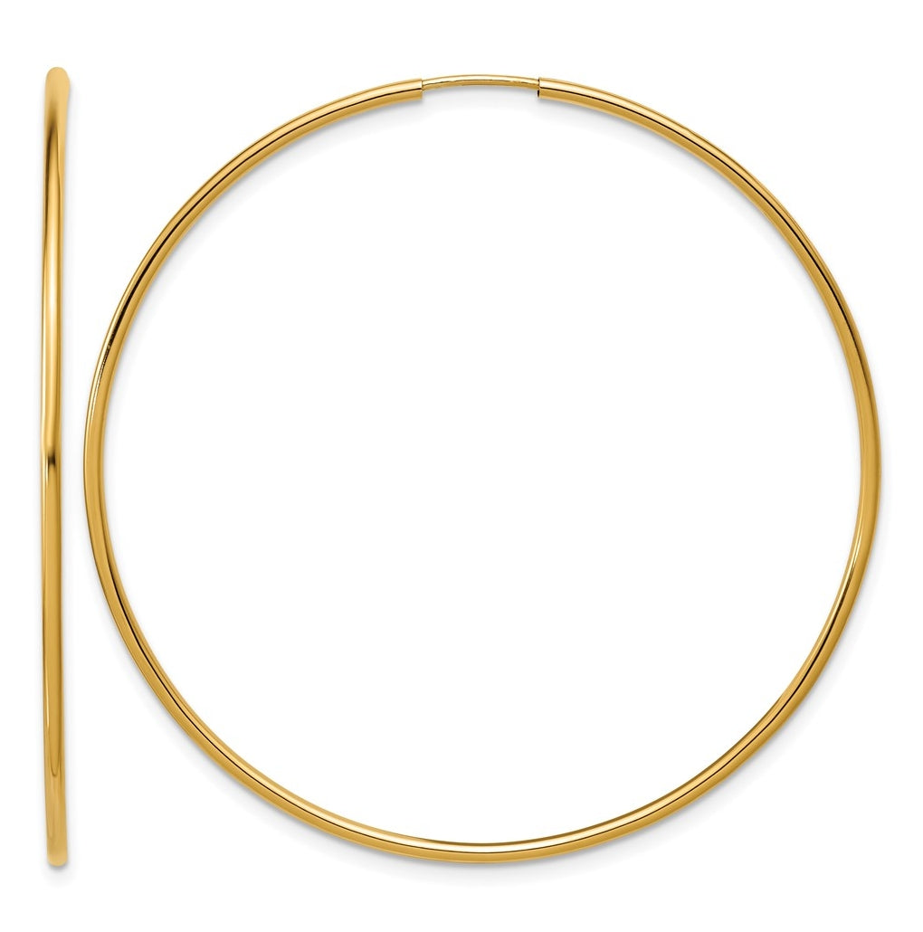 1/20 14K Gold Filled Endless Hoop Earrings