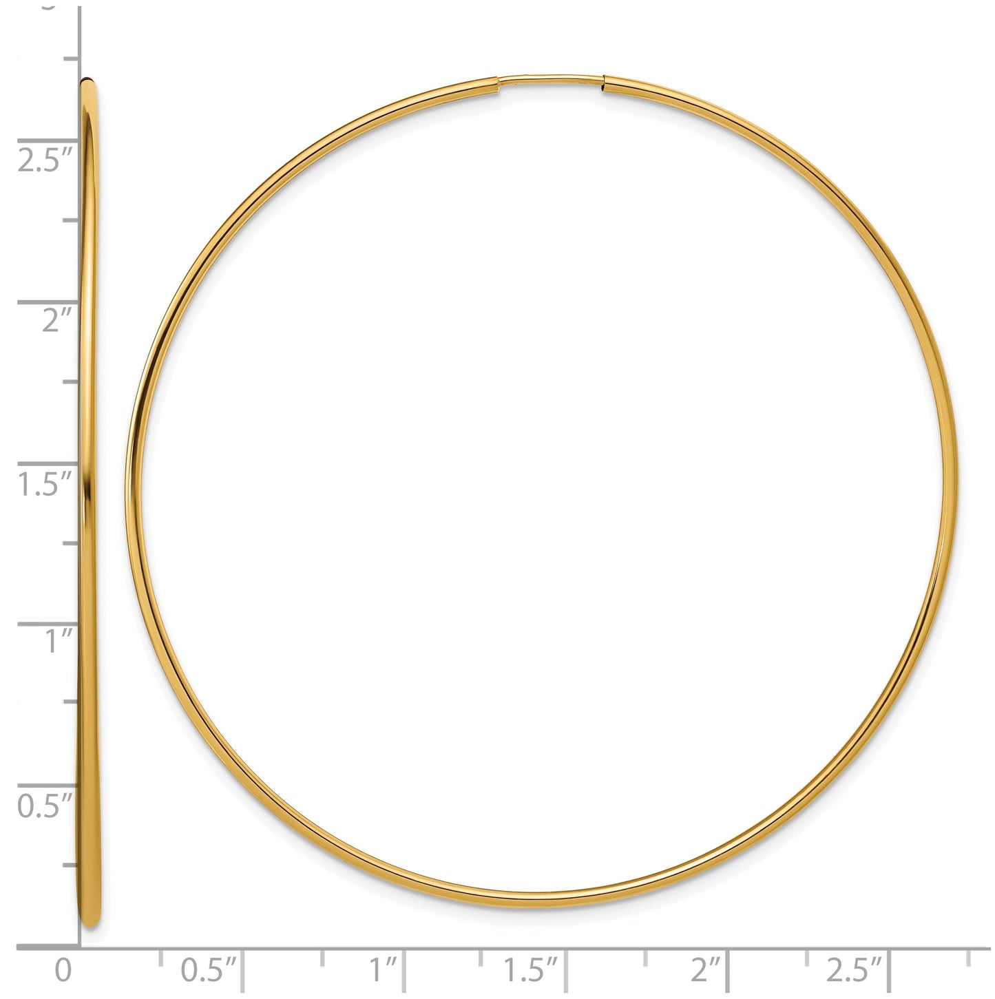 1/20 14K Gold Filled Endless Hoop Earrings