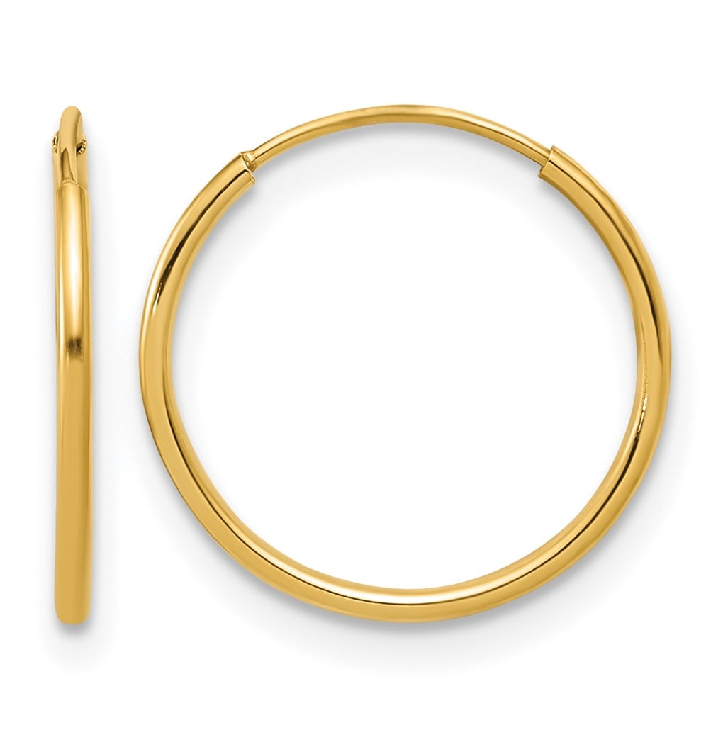 1/20 14K Gold Filled Endless Hoop Earrings