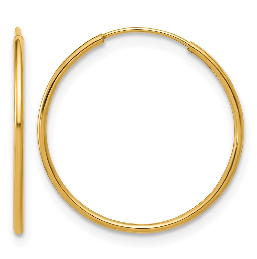 1/20 14K Gold Filled Endless Hoop Earrings