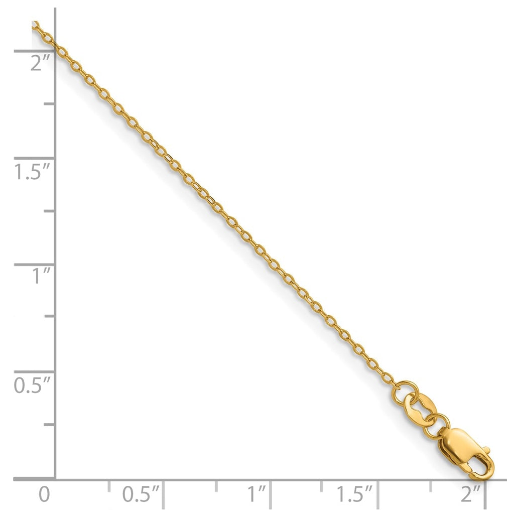 1/20 14K Gold Filled Flat Cable with Lobster Clasp Chain