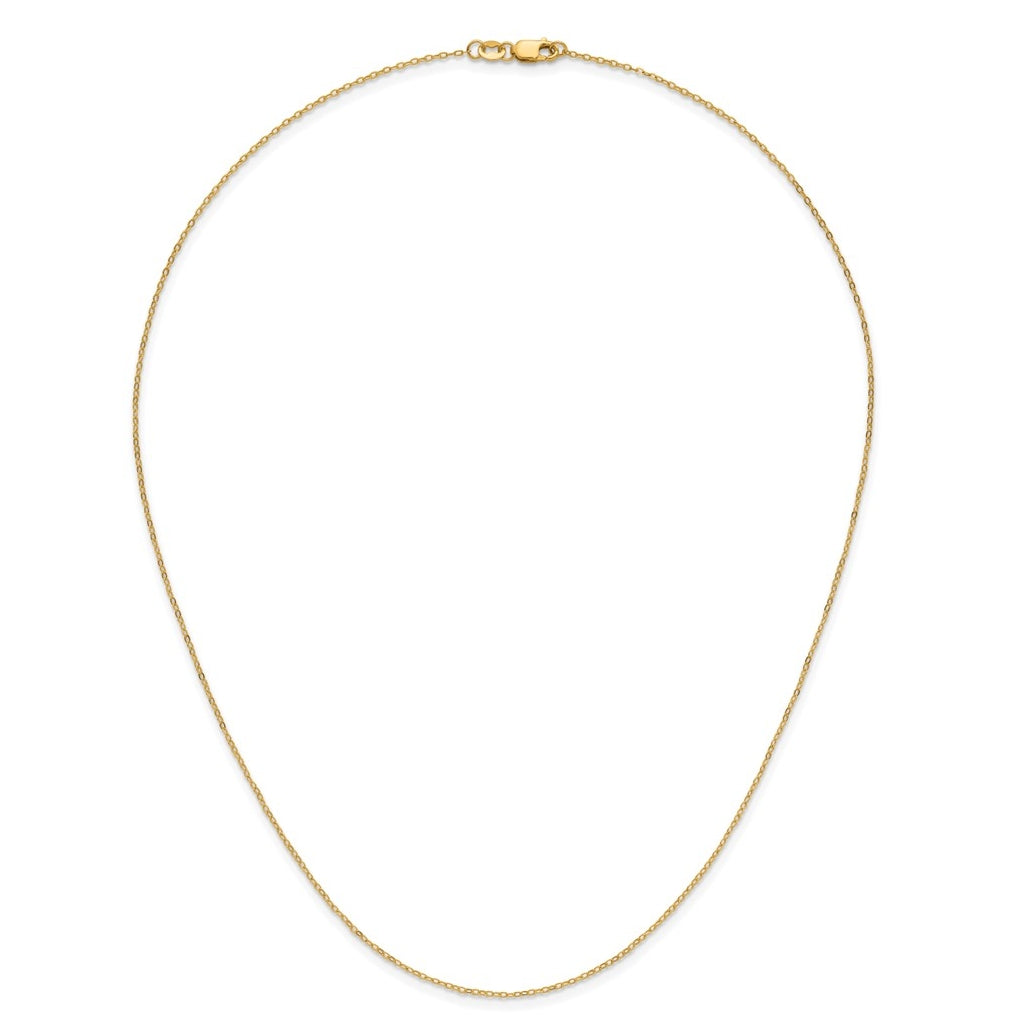 1/20 14K Gold Filled Flat Cable with Lobster Clasp Chain