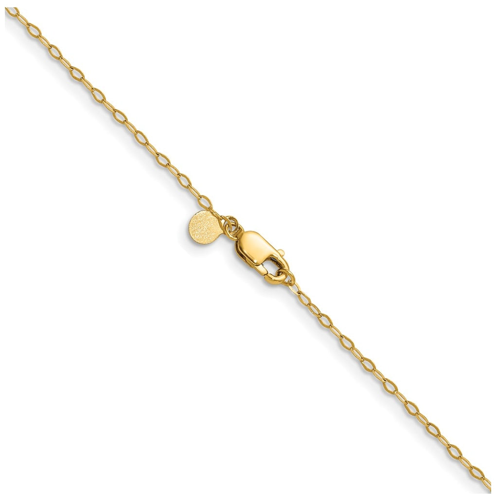 1/20 14K Gold Filled Flat Cable with Lobster Clasp Chain