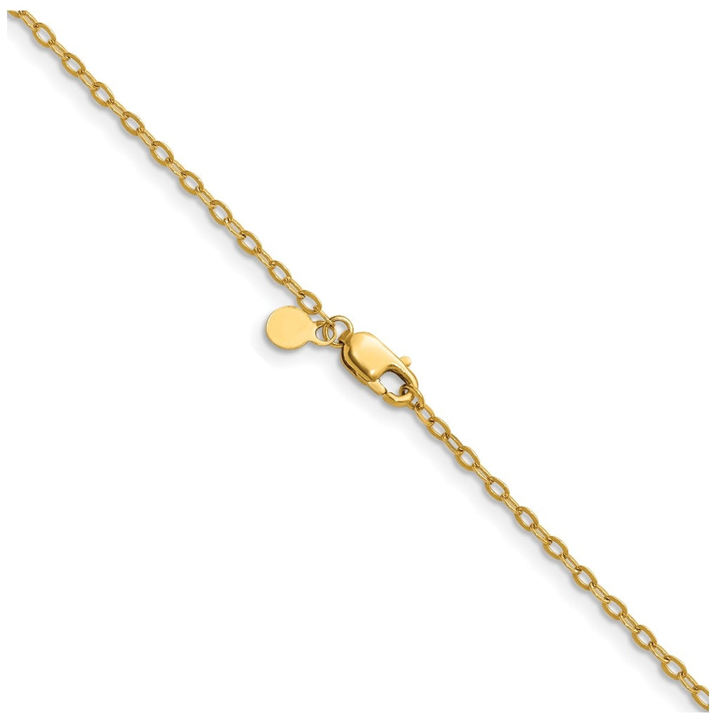 1/20 14K Gold Filled Flat Cable with Lobster Clasp Chain
