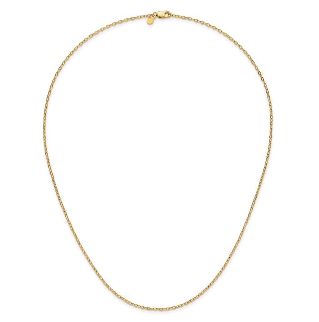 1/20 14K Gold Filled Flat Cable with Lobster Clasp Chain
