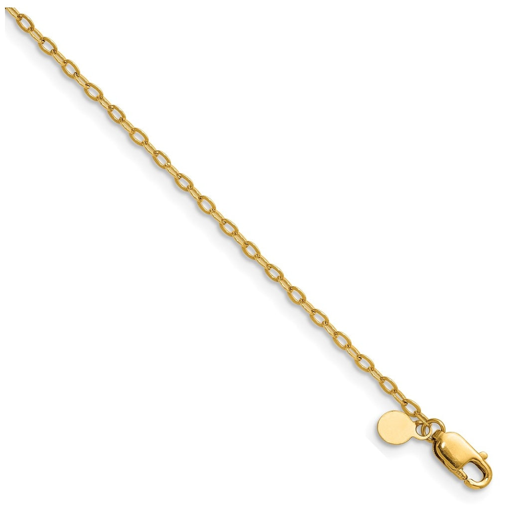1/20 14K Gold Filled Flat Cable with Lobster Clasp Chain