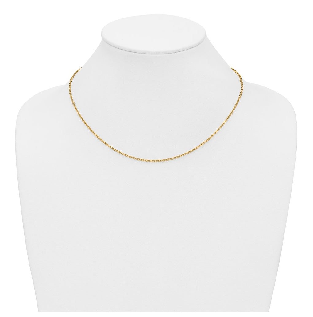 1/20 14K Gold Filled Flat Cable with Lobster Clasp Chain