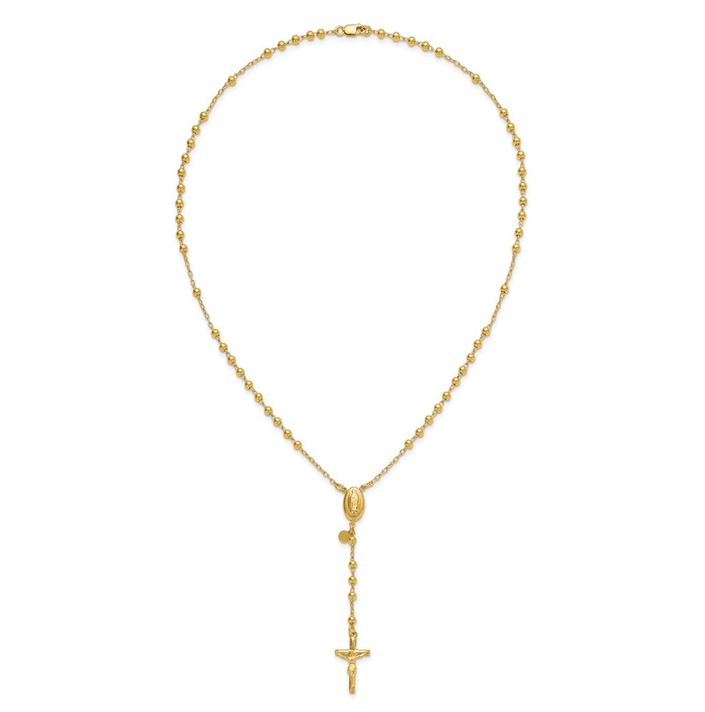 1/20 14K Gold Filled 3mm 17in Rosary Necklace
