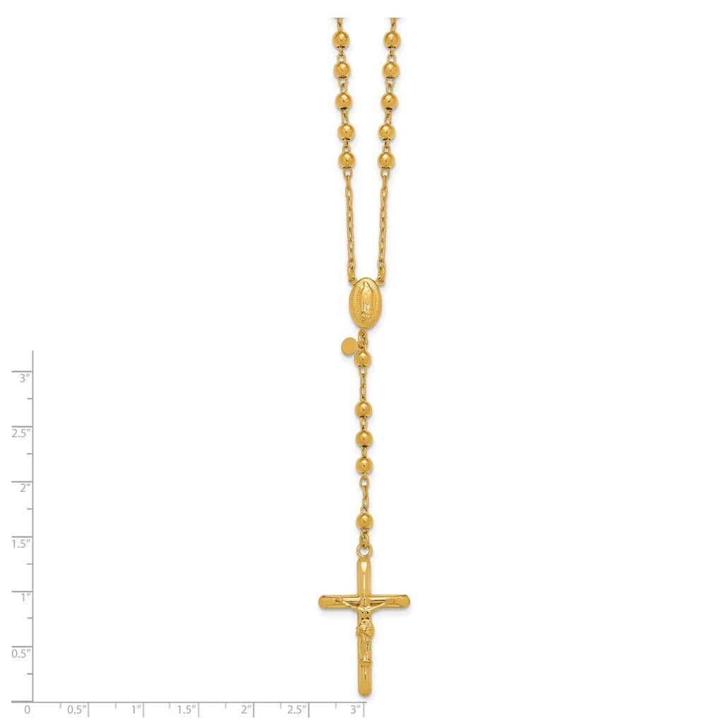 1/20 14K Gold Filled 4mm 20in Rosary Necklace