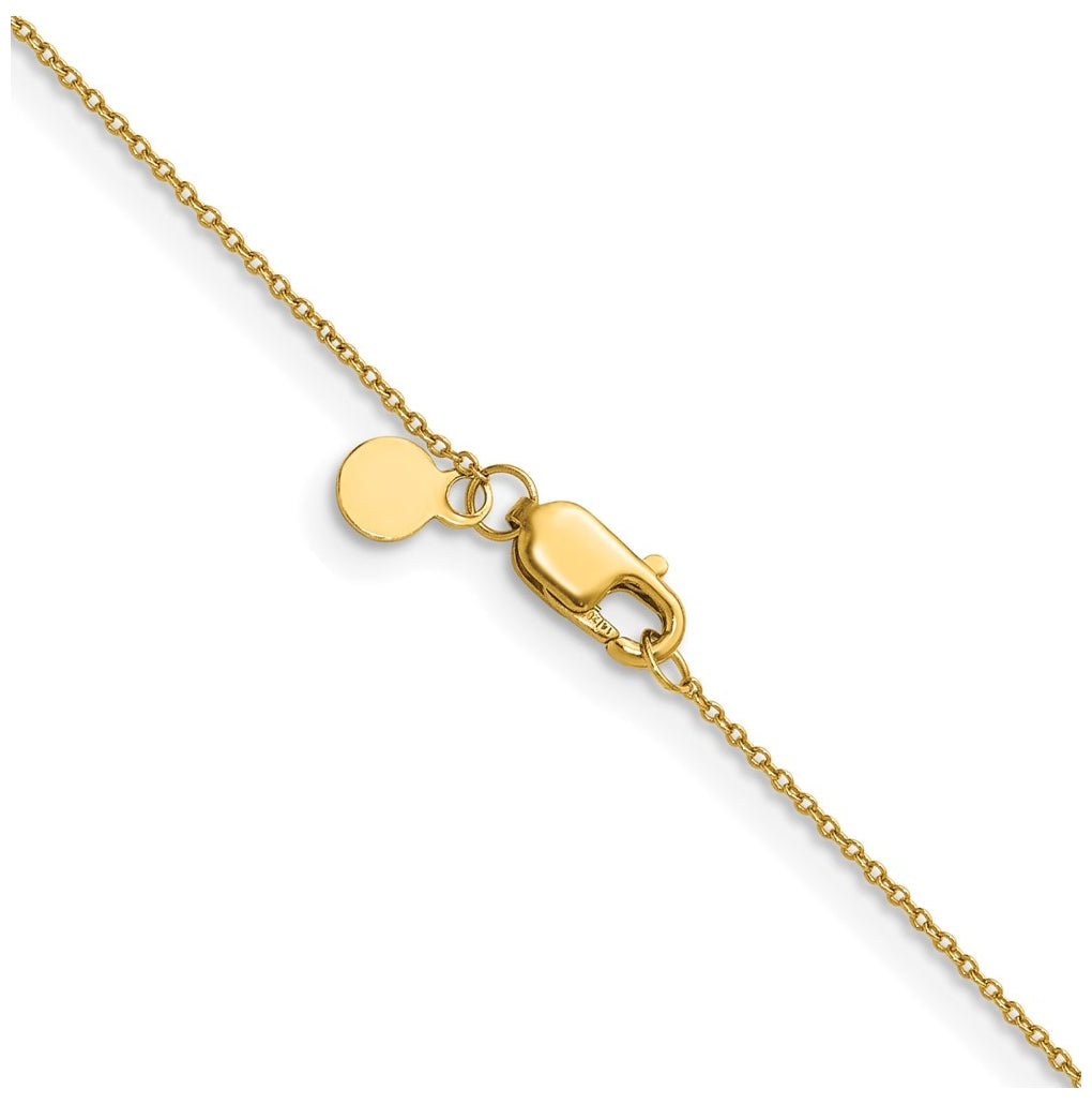 1/20 14K Gold Filled Oval Cable w/Lobster Clasp Chain