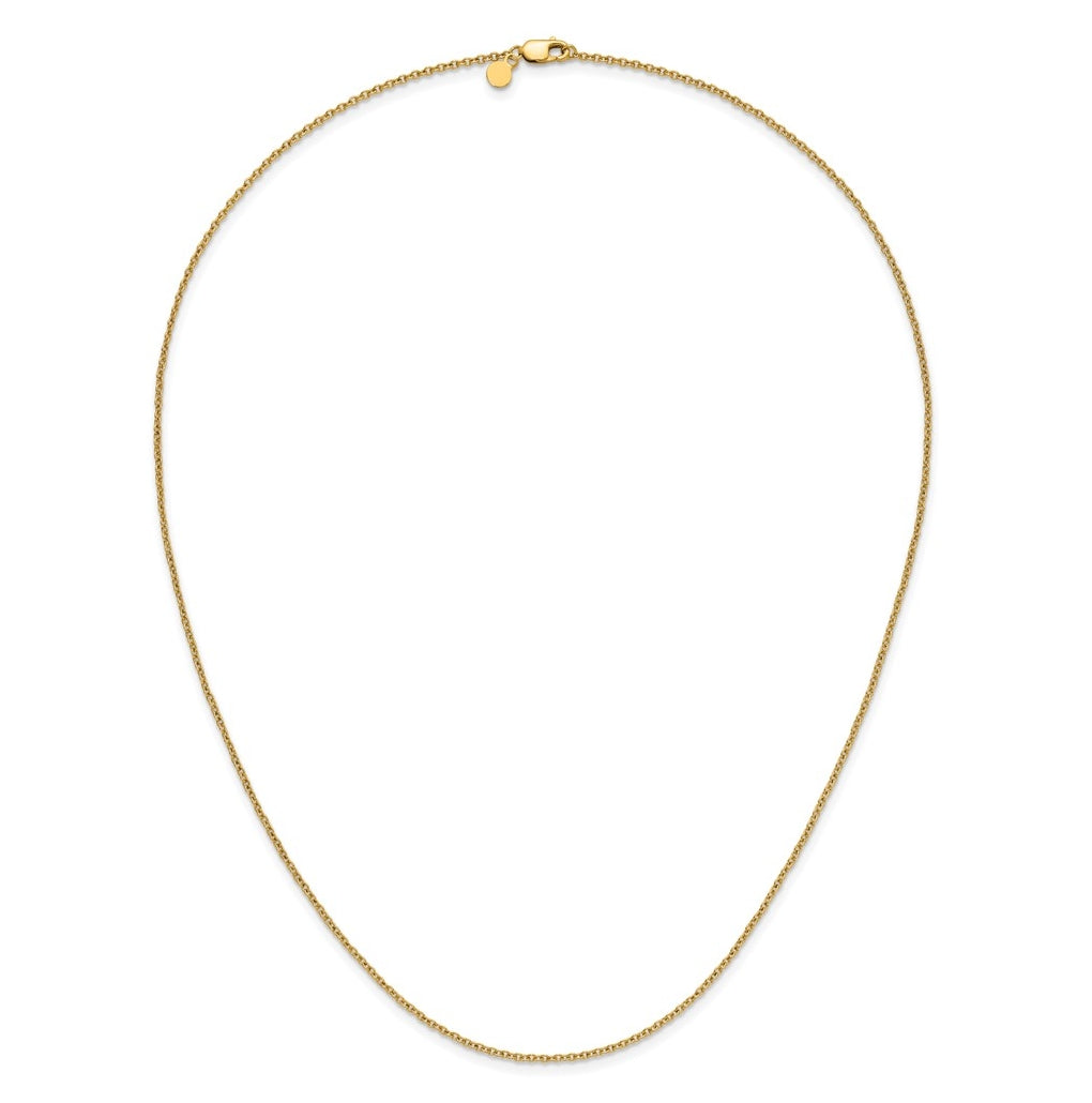 1/20 14K Gold Filled Oval Cable w/Lobster Clasp Chain