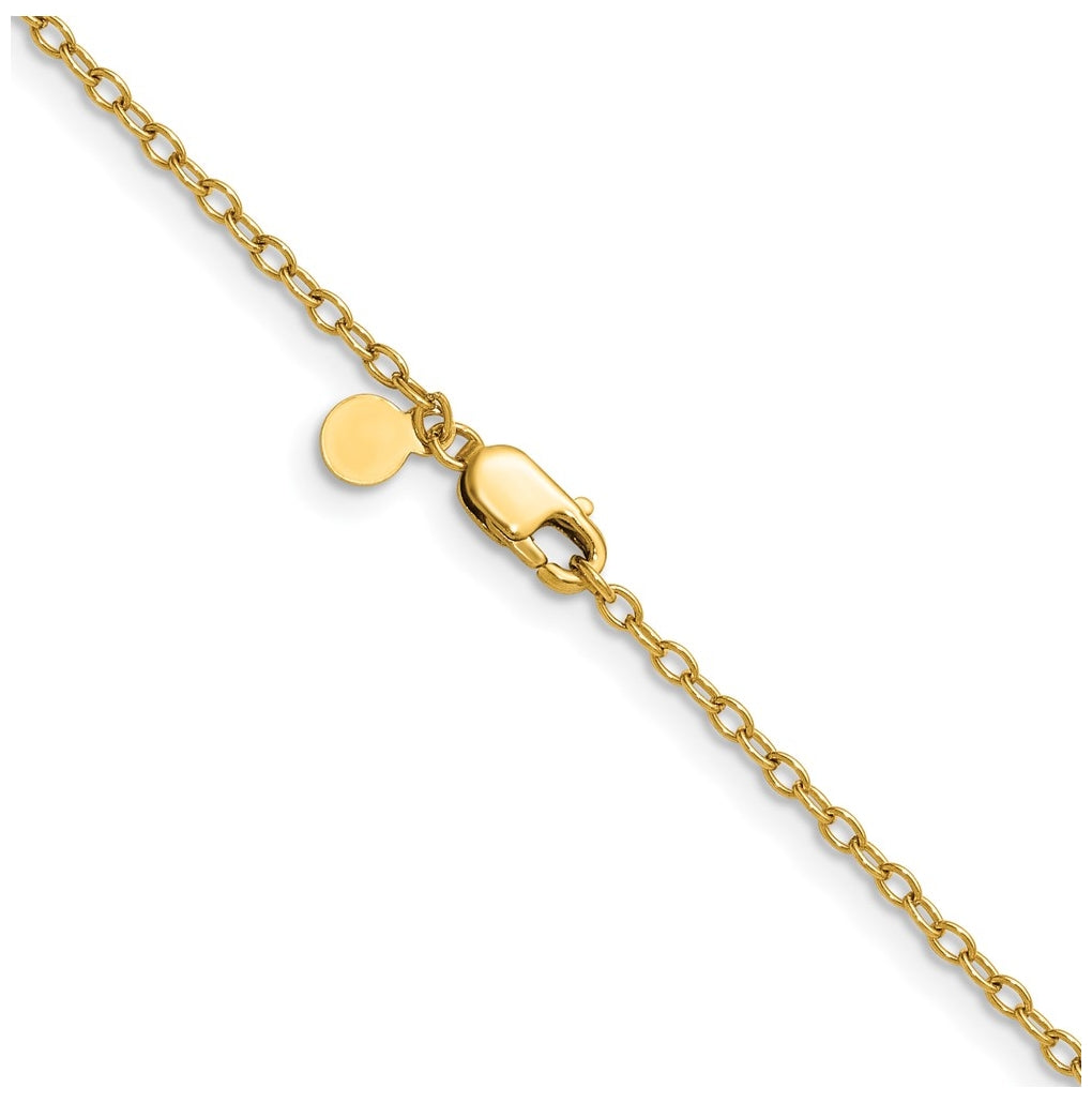 1/20 14K Gold Filled Oval Cable w/Lobster Clasp Chain