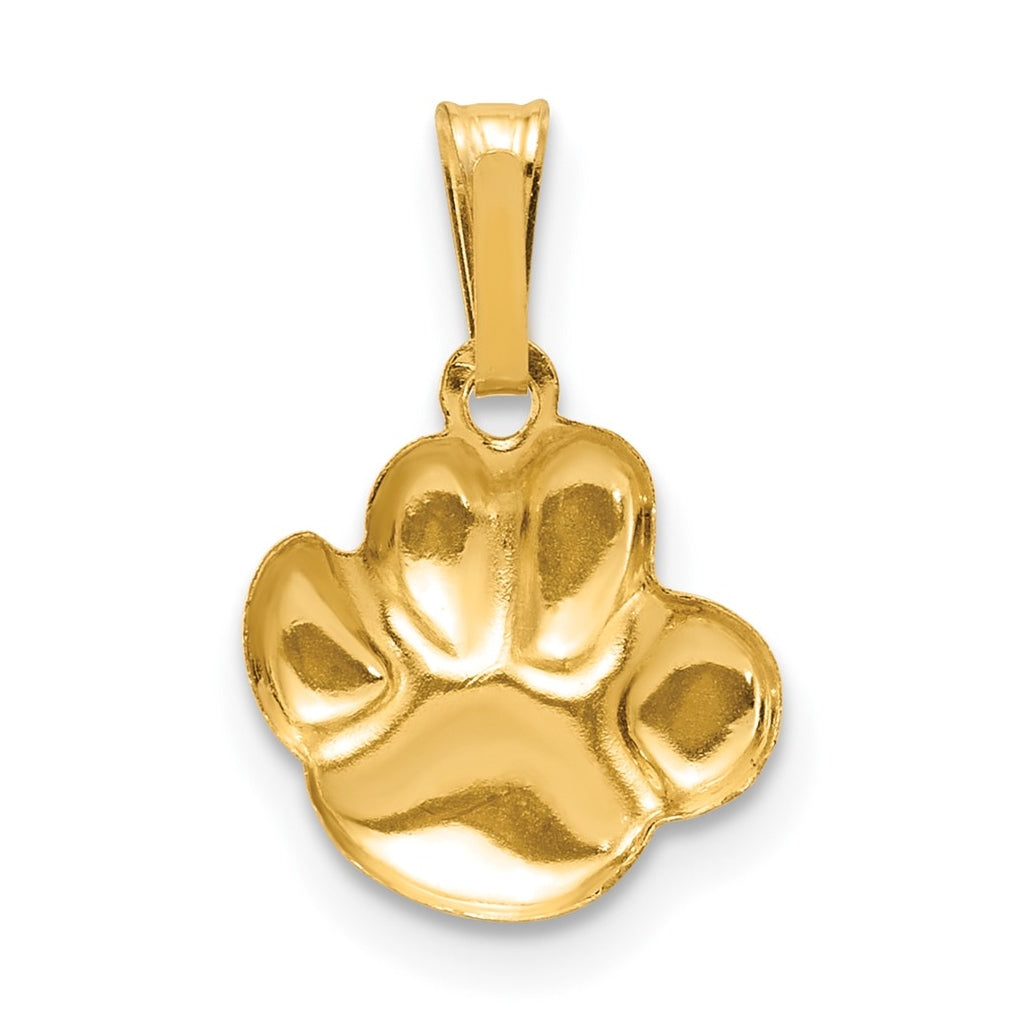 1/20 14K Gold Filled 10mm Pawprint Pendant