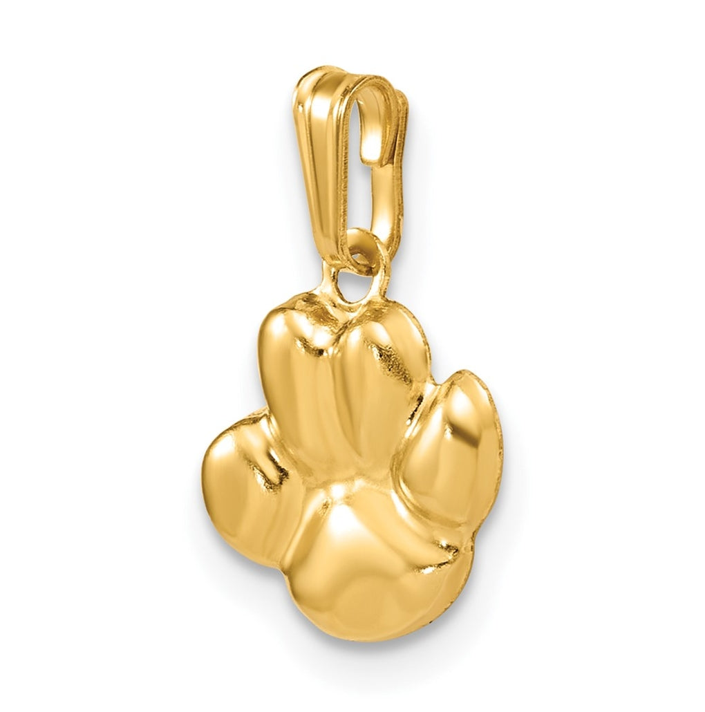 1/20 14K Gold Filled 10mm Pawprint Pendant