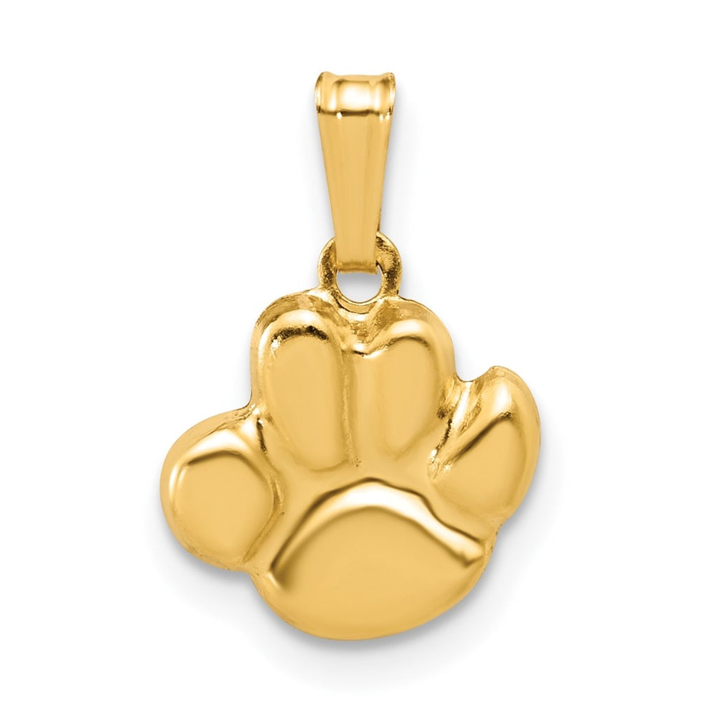 1/20 14K Gold Filled 10mm Pawprint Pendant