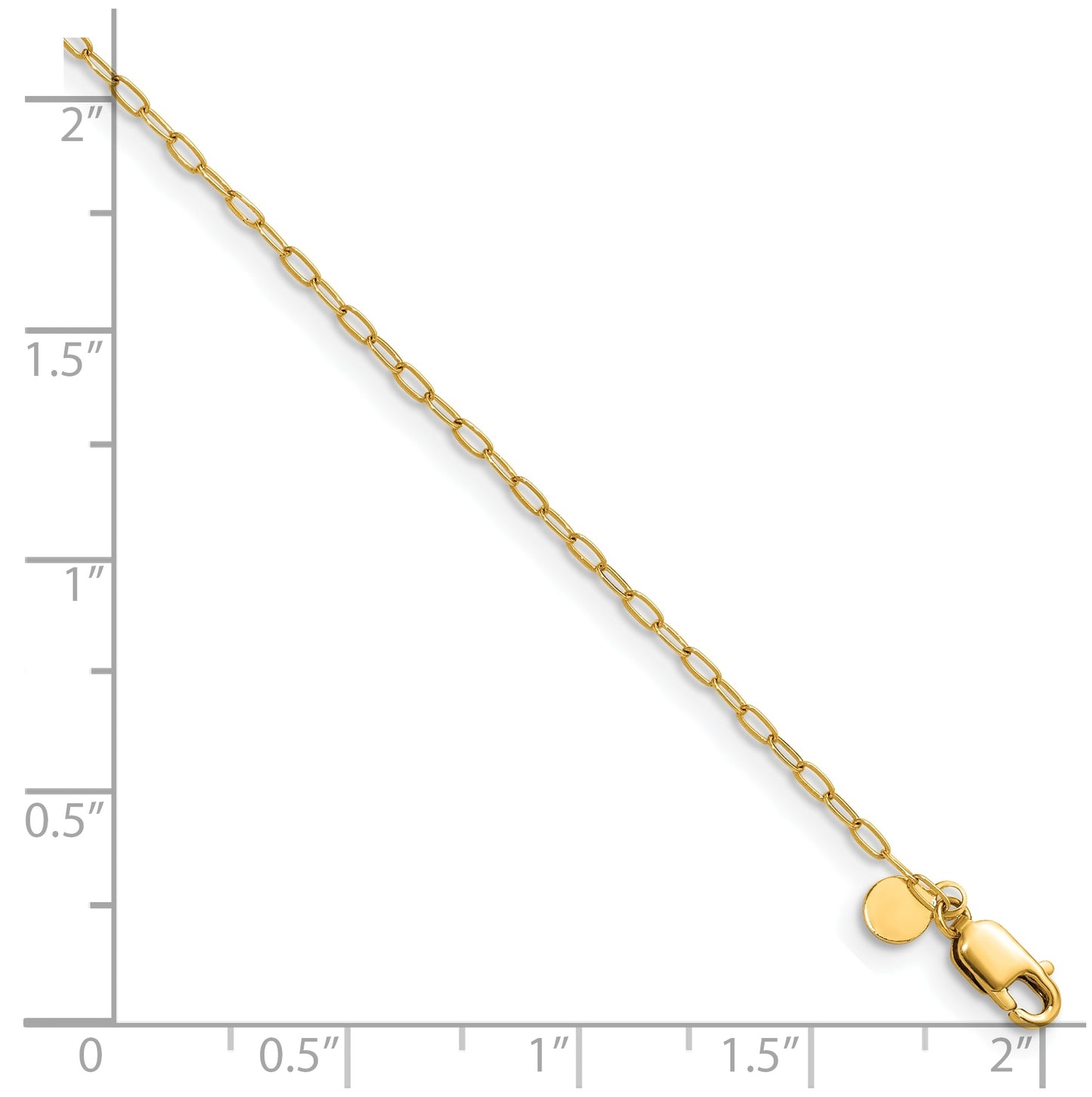 1/20 14K Gold Filled PaperClip with Lobster Clasp Chain