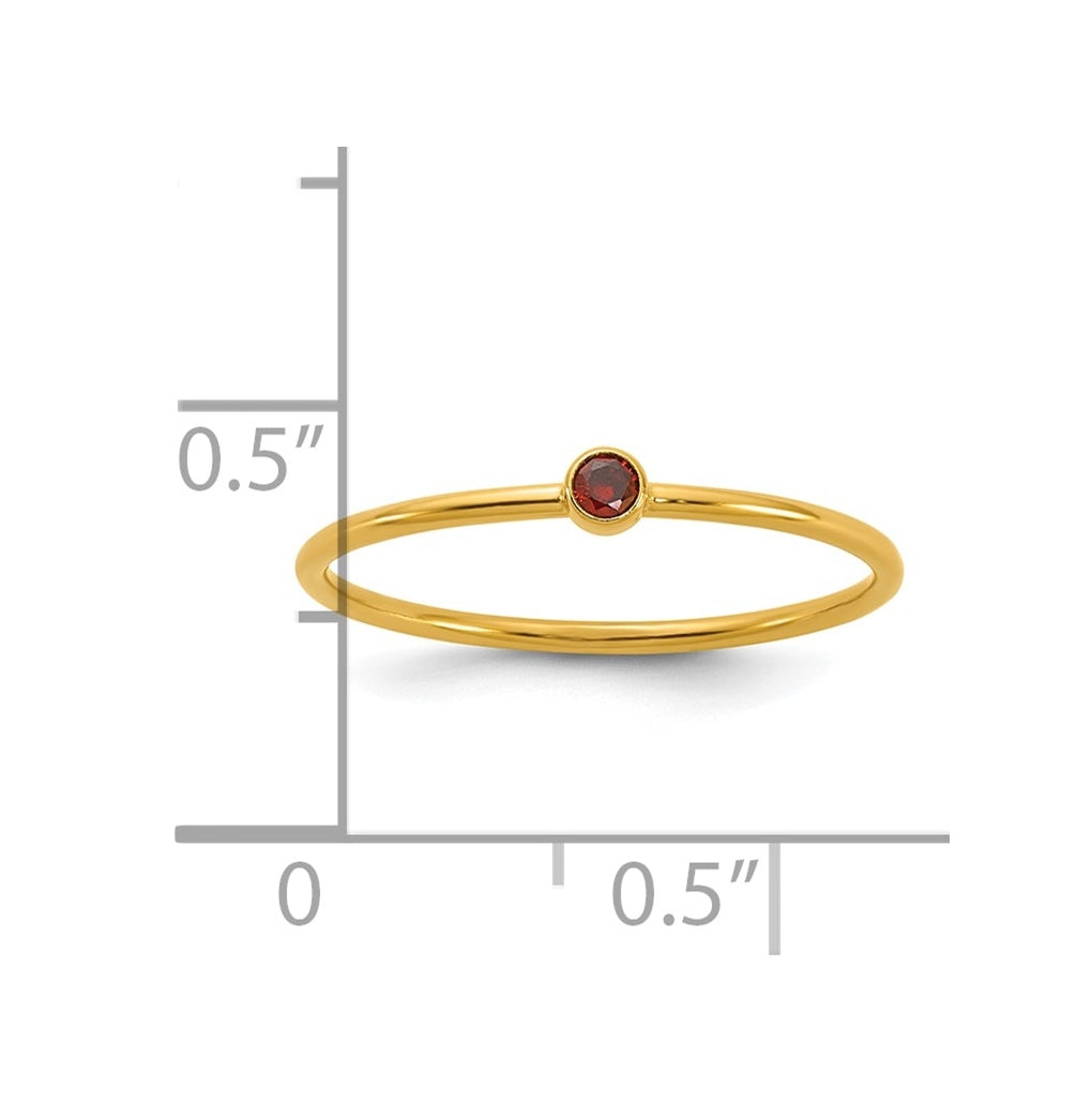 1/20 14K Gold Filled Bezel 1.0mm Stacking Ring
