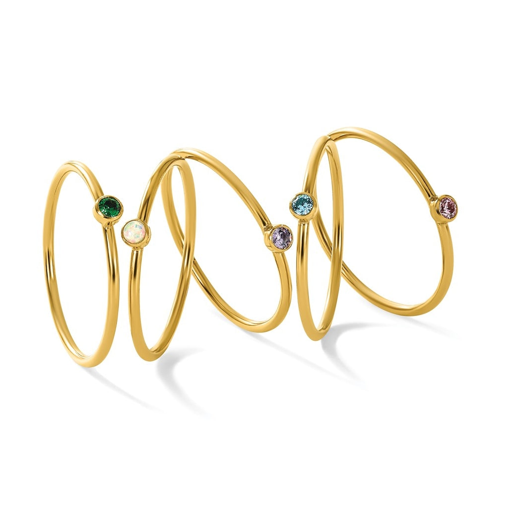 1/20 14K Gold Filled Bezel 1.0mm Stacking Ring