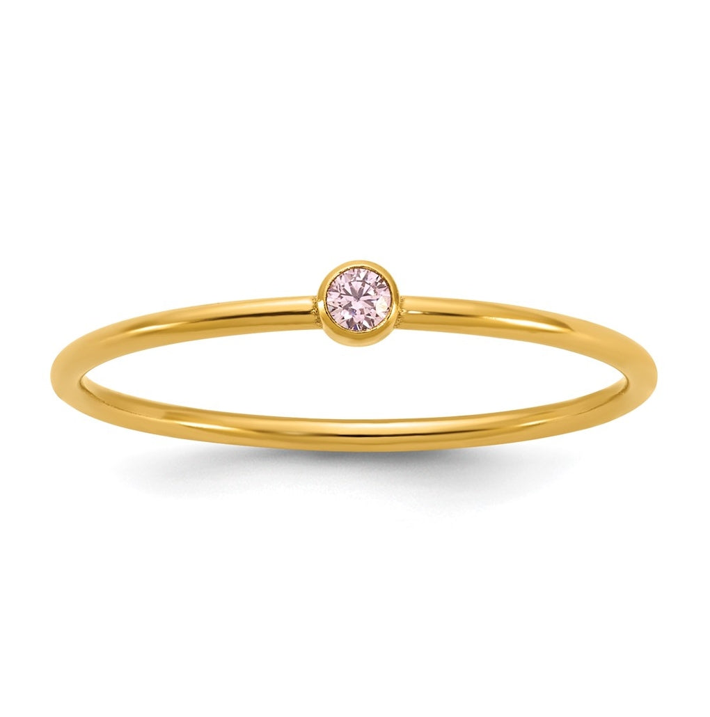 1/20 14K Gold Filled Bezel 1.0mm Stacking Ring